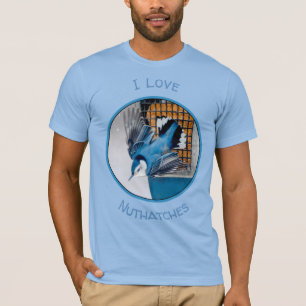 White-Breasted Nuthatch in Snow - Original Photo T-Shirt