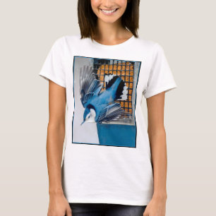 White-Breasted Nuthatch in Snow - Original Photo T-Shirt