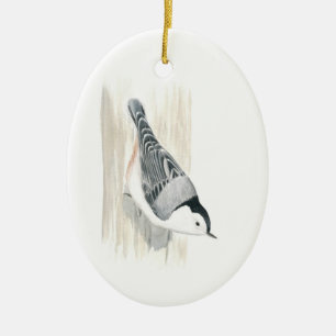 White-breasted Nuthatch Ornament