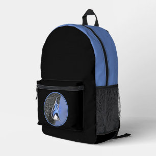 White-Breasted Nuthatch Painting Original Bird Art Printed Backpack