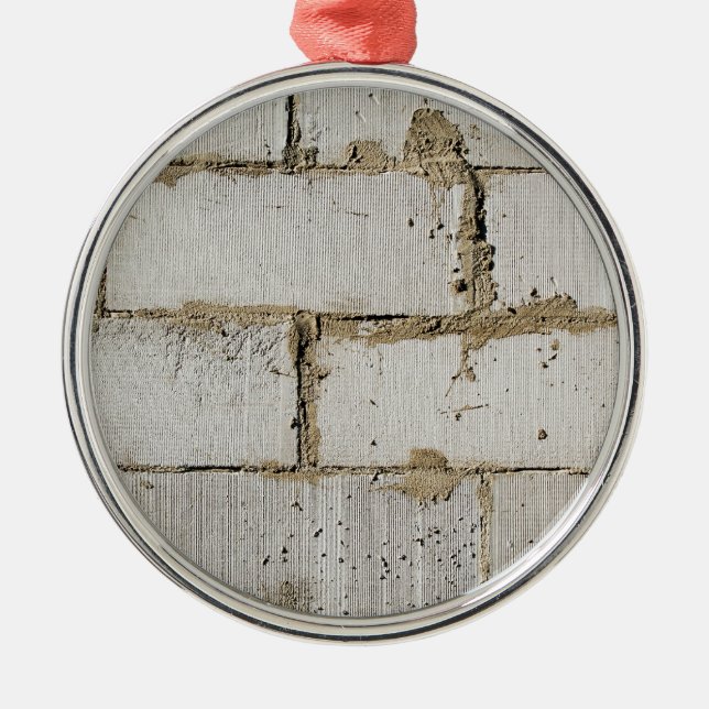 White Brick Metal Tree Decoration (Front)