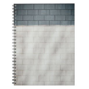 White brick wall notebook