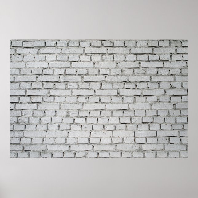 WHITE BRICK WALL POSTER (Front)