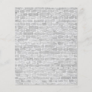 White Brick Wall Scrapbook Paper