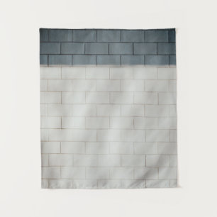 White brick wall tapestry
