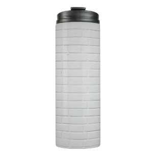 White brick wall thermal tumbler