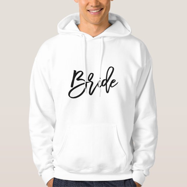 White Bride for Bachelorette party Hoodie (Front)