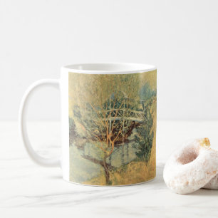 White Bridge by Twachtman, Vintage Impressionism Coffee Mug
