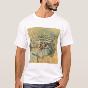 White Bridge by Twachtman, Vintage Impressionism T-Shirt