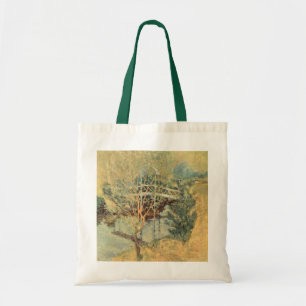 White Bridge by Twachtman, Vintage Impressionism Tote Bag