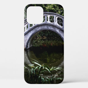 WHITE BRIDGE SURROUNDED BY TREES iPhone 12 CASE
