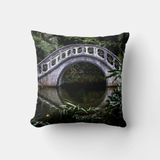 WHITE BRIDGE SURROUNDED BY TREES CUSHION