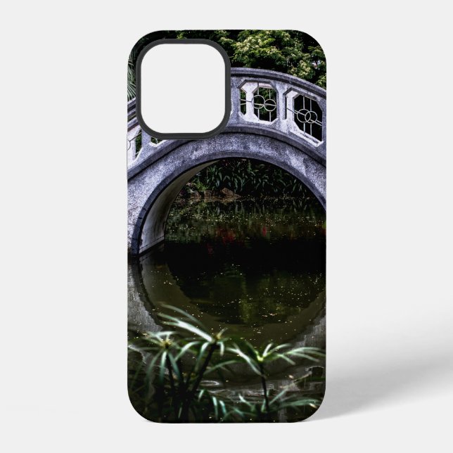 WHITE BRIDGE SURROUNDED BY TREES iPhone CASE (Back)