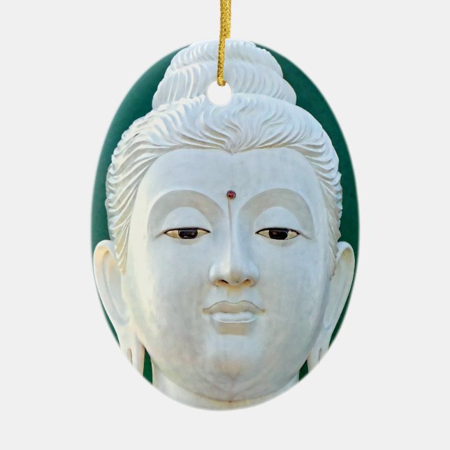 White Buddha Ornament (Front)