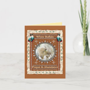 White Buffalo Abundance Energy Card