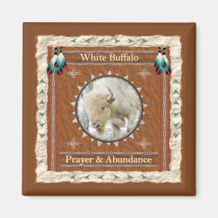 White Buffalo Abundance Energy Magnet