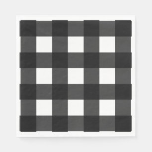 White Buffalo Large Plaid Napkin
