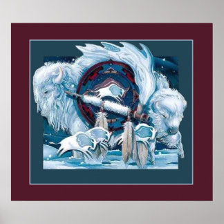White Buffalo Poster