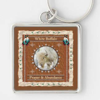 White Buffalo - Prayer & Abundance  Key Chain