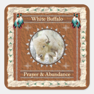 White Buffalo - Prayer & Abundance  Stickers