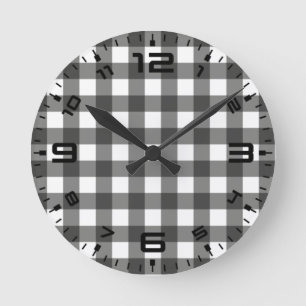 White Buffalo Round Clock