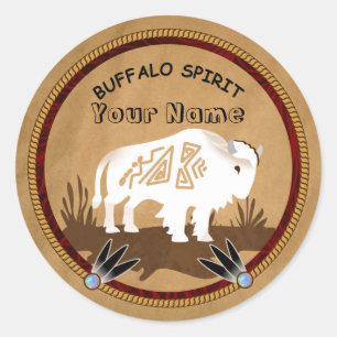 White Buffalo Spirit Stickers