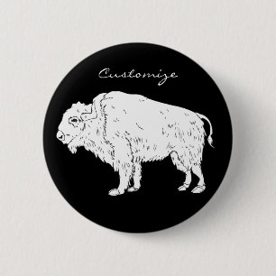 White Buffalo Thunder_Cove 6 Cm Round Badge