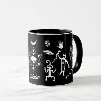 White Buffalo Tribal Spirits - black Mug