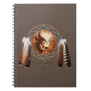 White Buffalo Woman Dreamcatcher Notebook