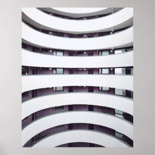 White building interior poster