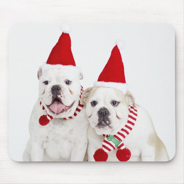 White bulldogs mouse mat (Front)