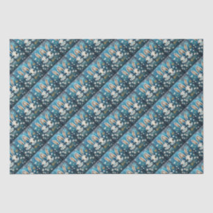 White bunnies tissue paper