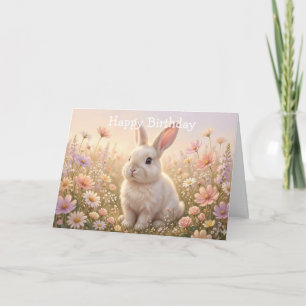 White Bunny Card