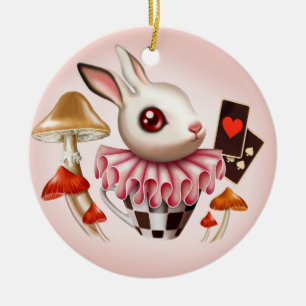 White Bunny Ceramic Tree Decoration