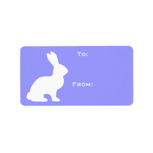 White Bunny Gift Tag