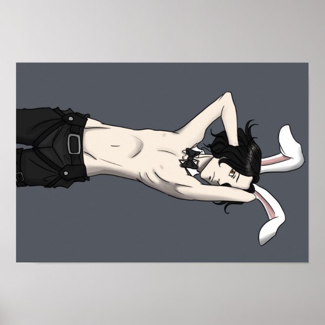 White Bunny Poster (Front)