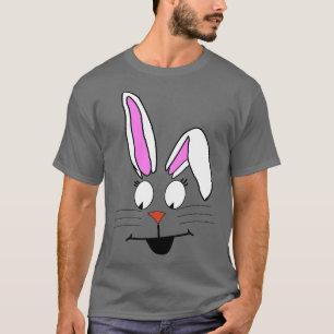 White Bunny Rabbit Face T-Shirt