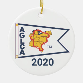 White Burgee (2020) Ceramic Ornament