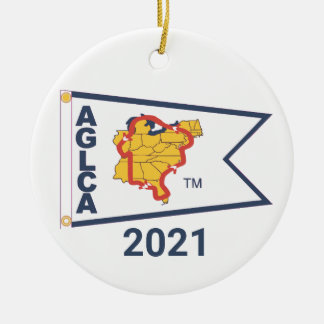 White Burgee (2021) Ceramic Ornament