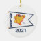 White Burgee (2021) Ceramic Ornament