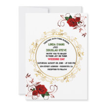 White Burgundy and Gold Floral Modern Boho Wedding