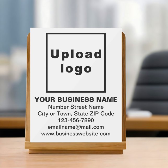White Business Acrylic Sign (Creator Uploaded)