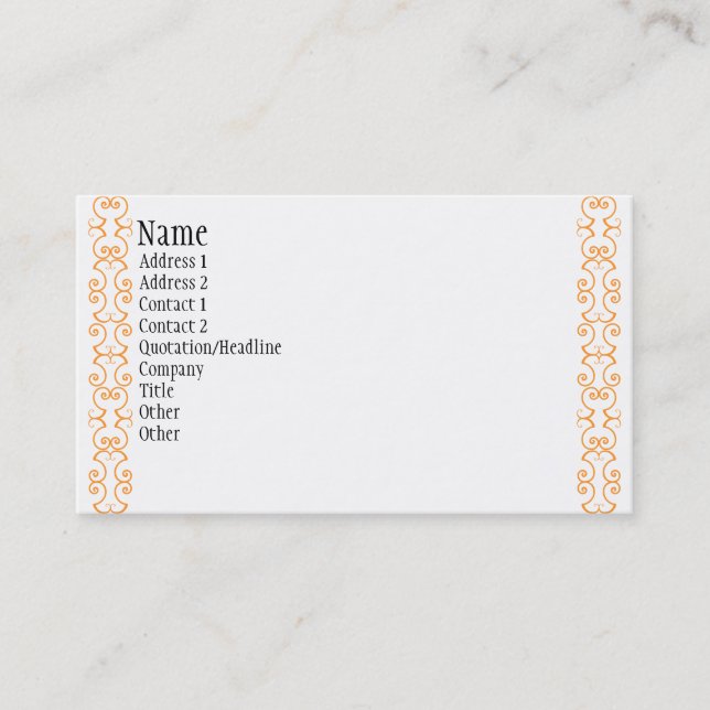 White Business Cards (Front)