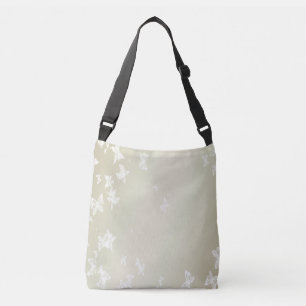 White Butterflies Crossbody Bag