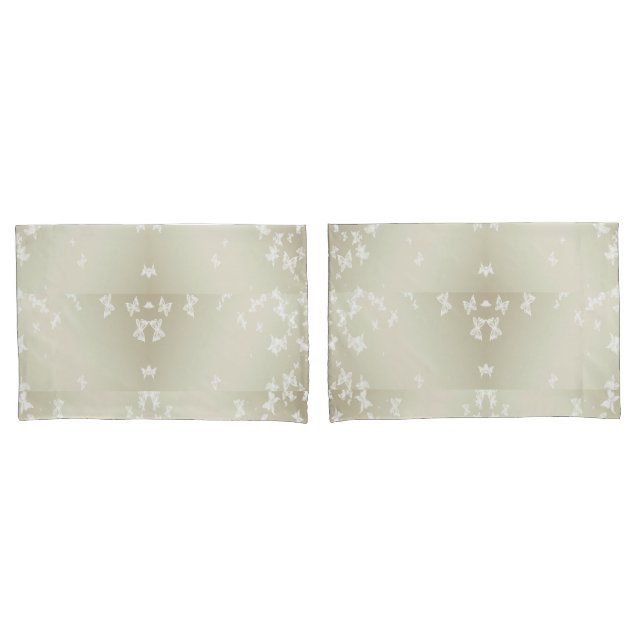 White Butterflies Pillowcase (Front-Set)