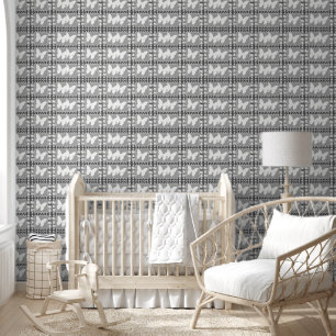 White Butterfly On Grey Wallpaper
