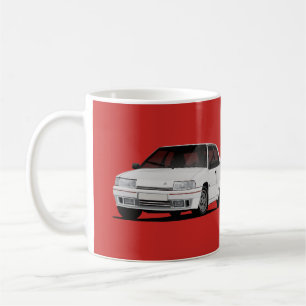 White BX GTi - 1980s French Classic Car Coffee Mug
