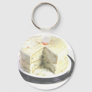 White Cake Key Ring