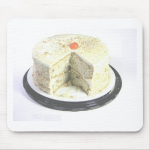 White Cake Mouse Mat