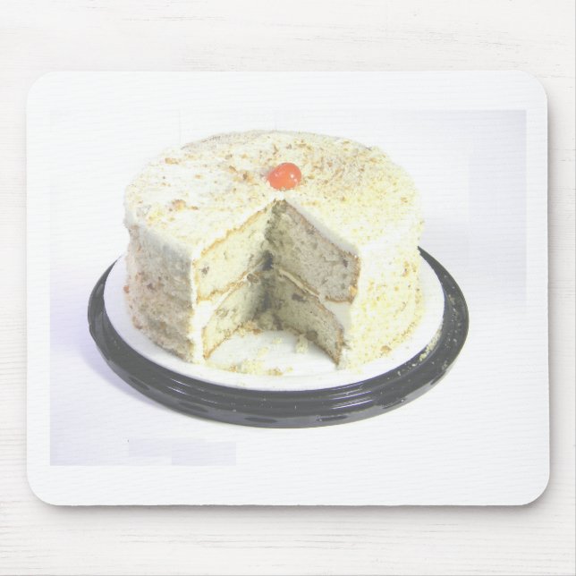 White Cake Mouse Mat (Front)